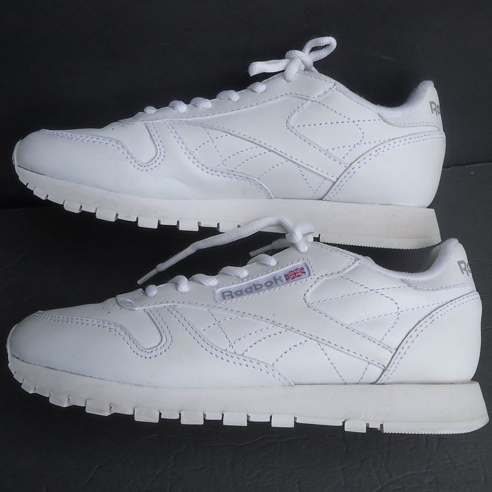 SIZE 5. REEBOK Club classic White Leather sneakers - Picture 10 of 16